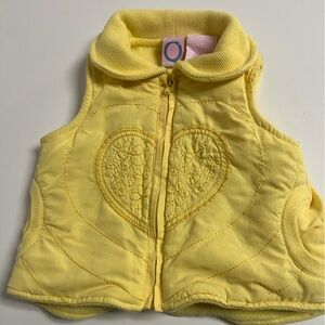 Yellow Quilted Kids Vest